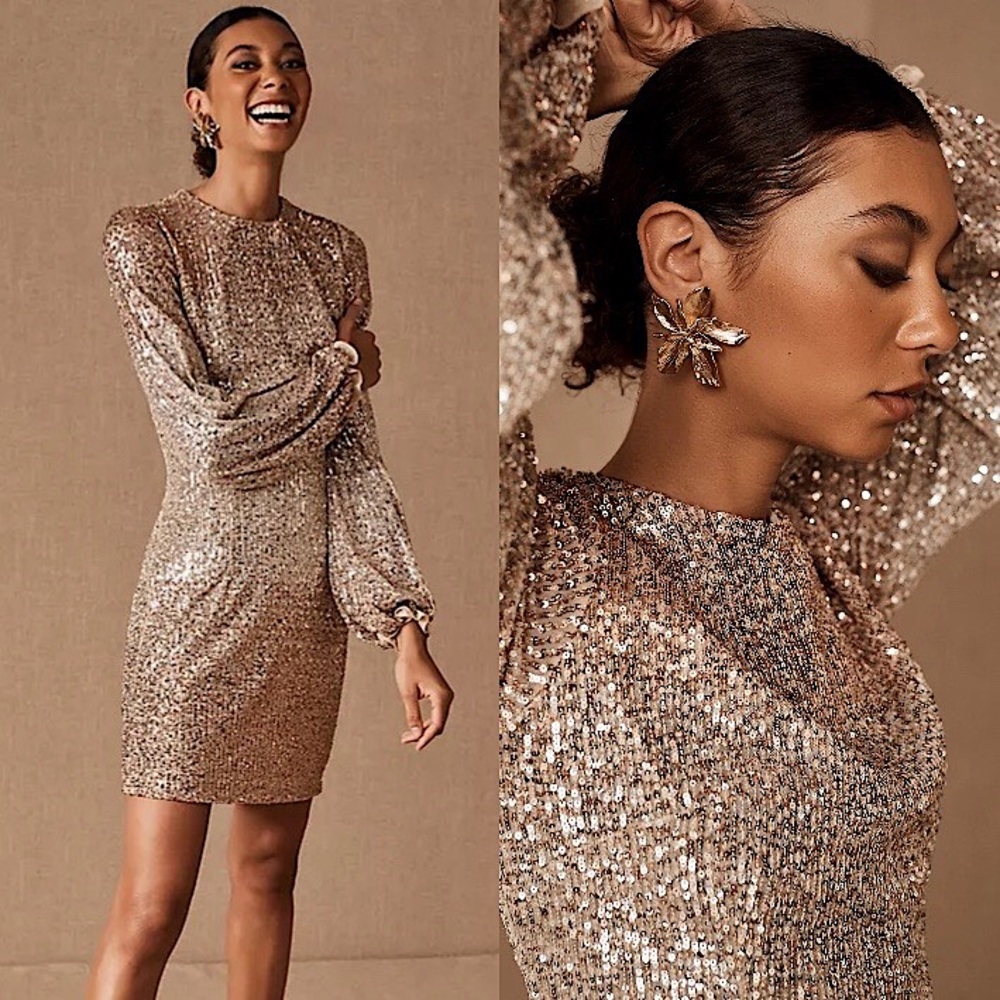 BHLDN CARYS SEQUIN DRESS